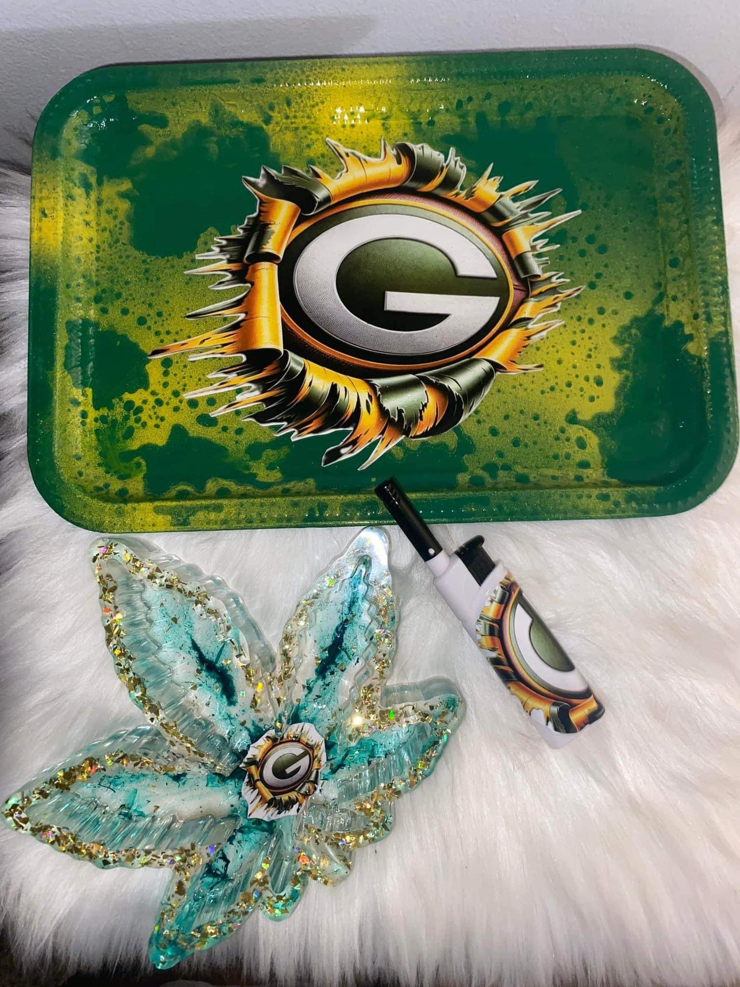 Custom Rolling Tray Set