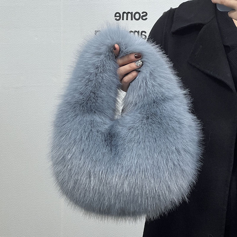 Portable Fur Bag Fall Winter Popular High-grade Niche