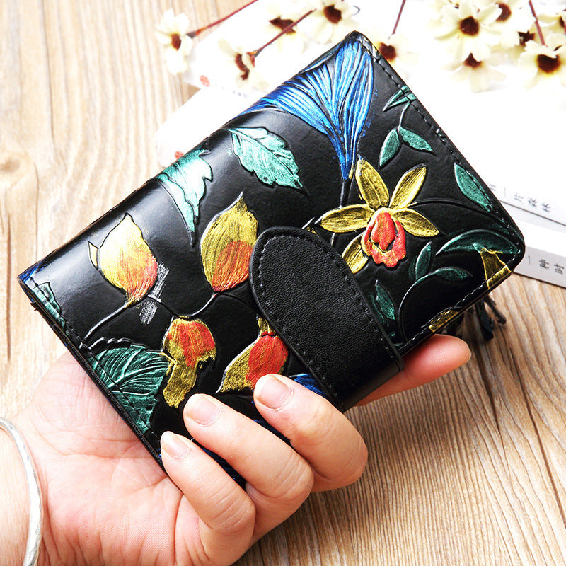 Fashion Women's Leather Wallet Short