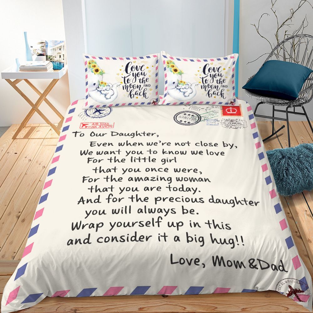 Gift 3 Piece Quilt And Pillowcase With 3D Digital Print