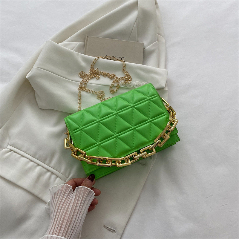 Solid Color Simple Chain Shoulder Bag