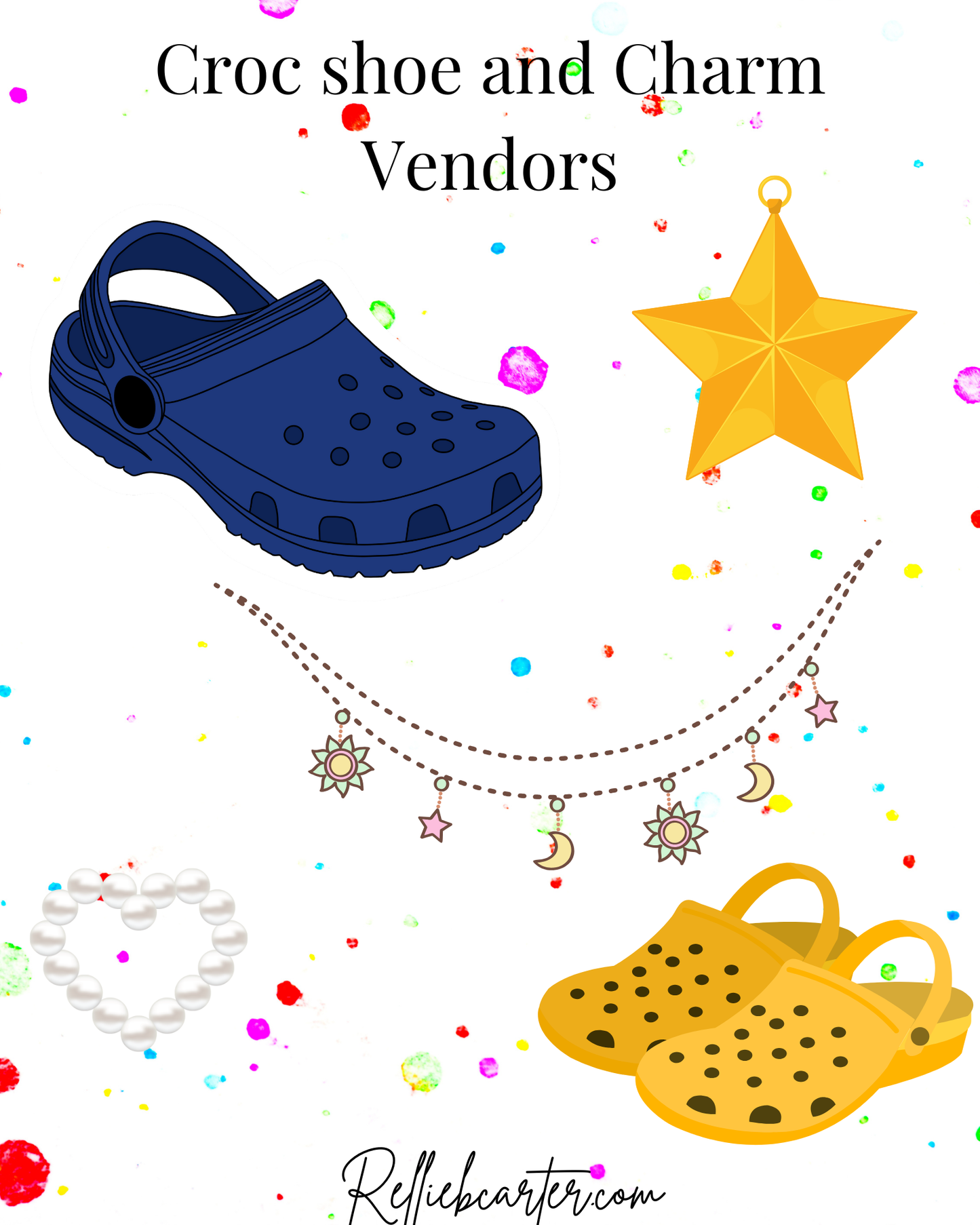 Croc shoe and Charms Vendors List