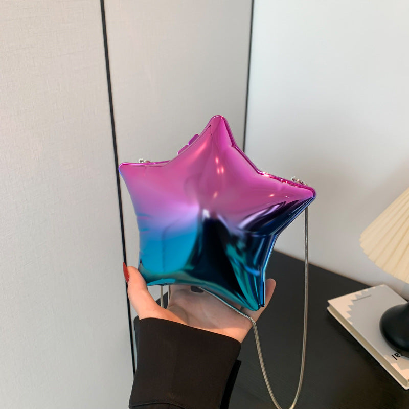 Acrylic Glossy Shiny Clutch Crossbody Bag