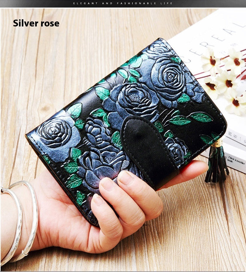 Fashion Women's Leather Wallet Short