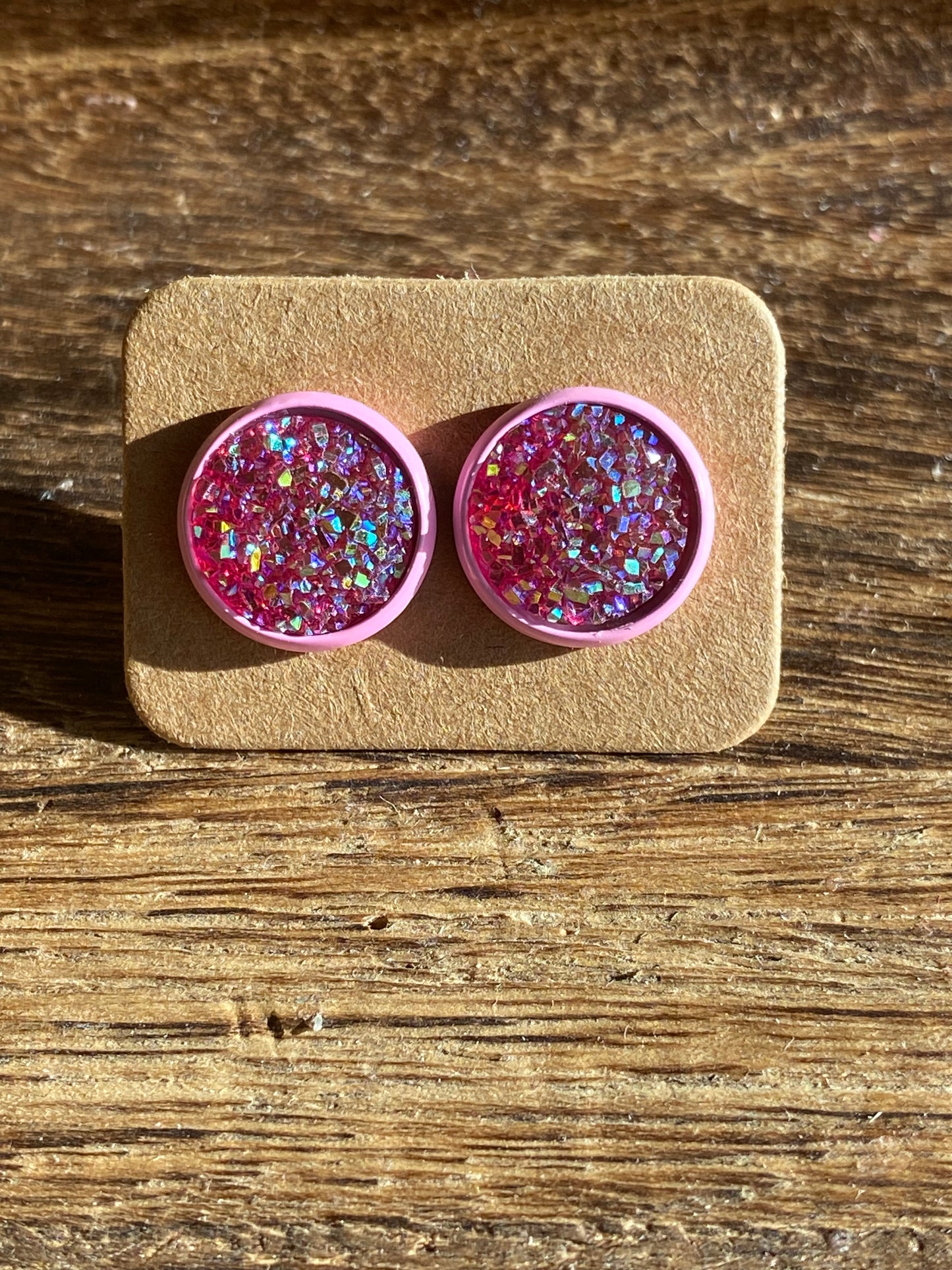 Pink Druzy on Pink