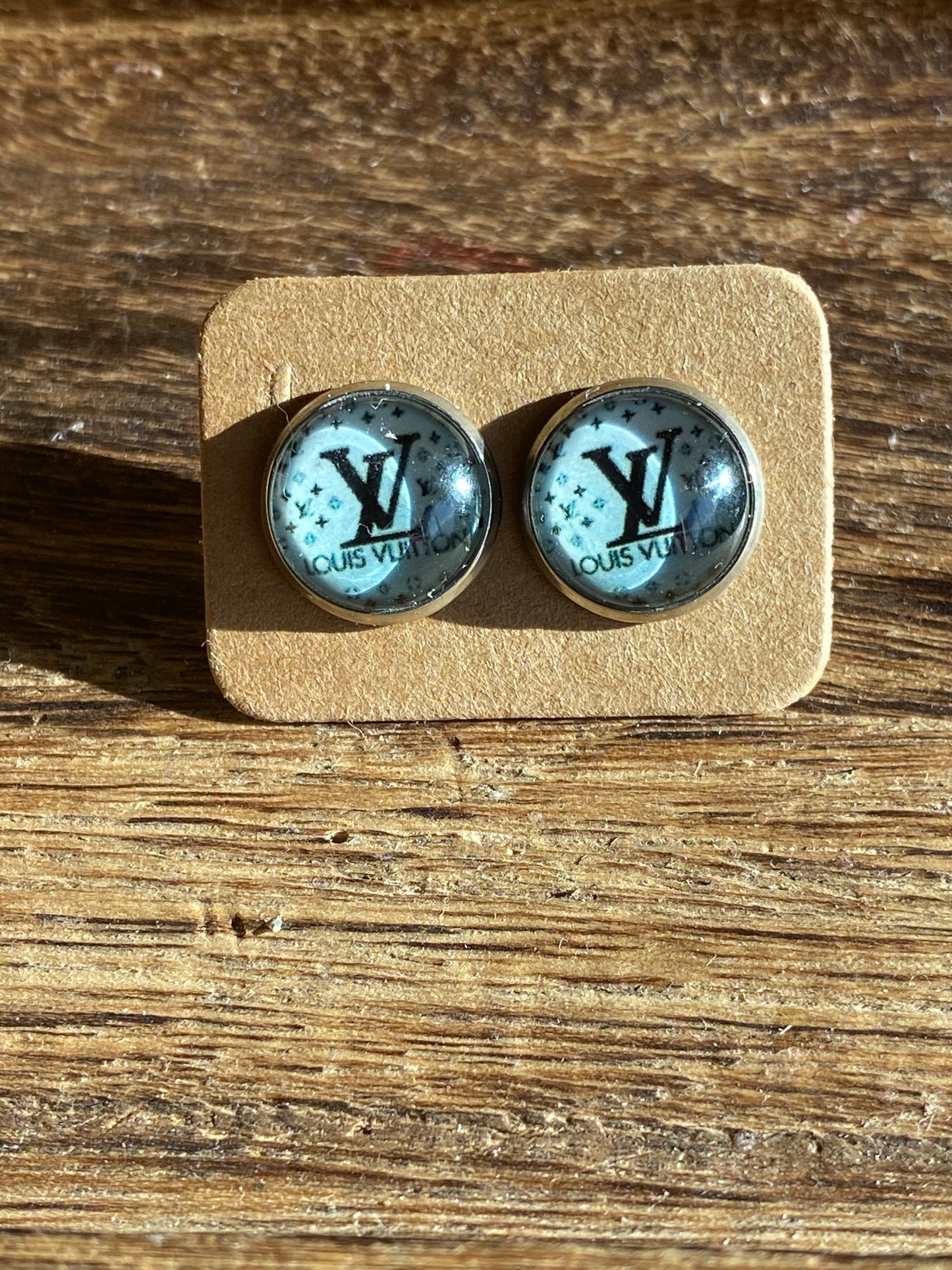 LV Inspired Stud Earring